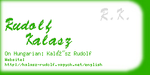 rudolf kalasz business card